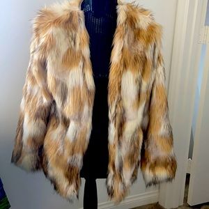 Hollister faux fur jacket